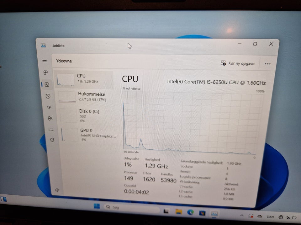 Dell Latitude 5400, 1.60 GHz, 16 GB