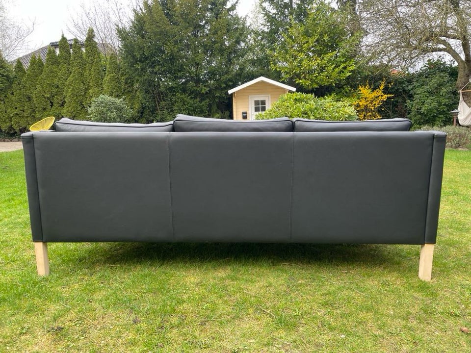 Sofa, læder, 3 pers.