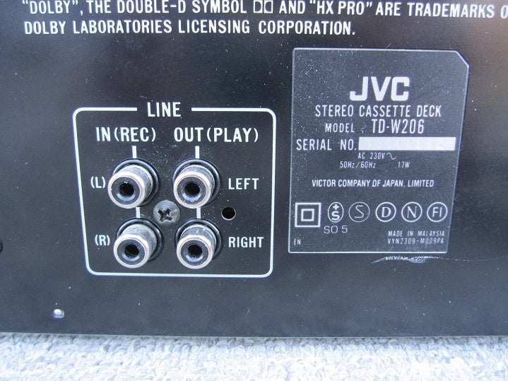 Båndoptager JVC TD-W206