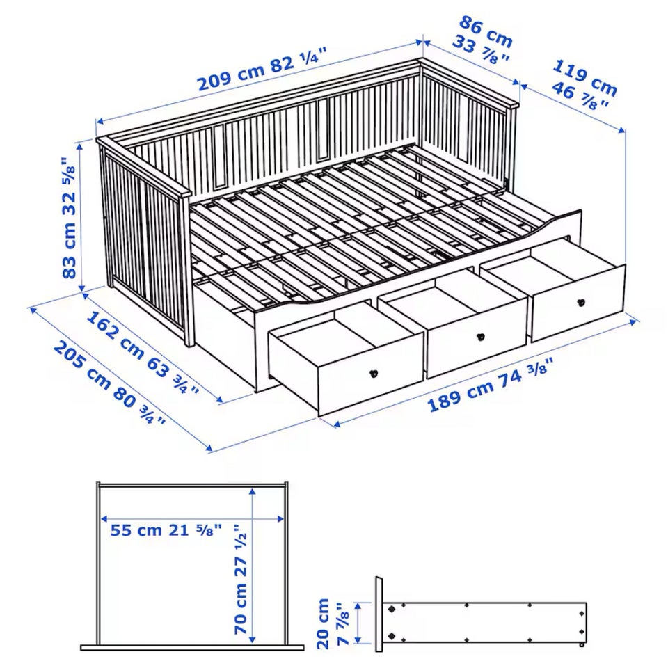 Dobbeltseng, Hemnes sovesofa