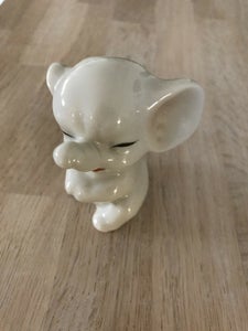 Porcelænsfigur lille elefant