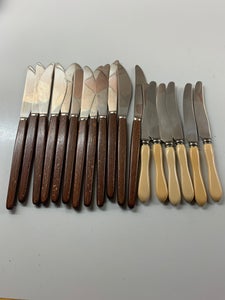 Rustfrit stål 12 + 6 knive