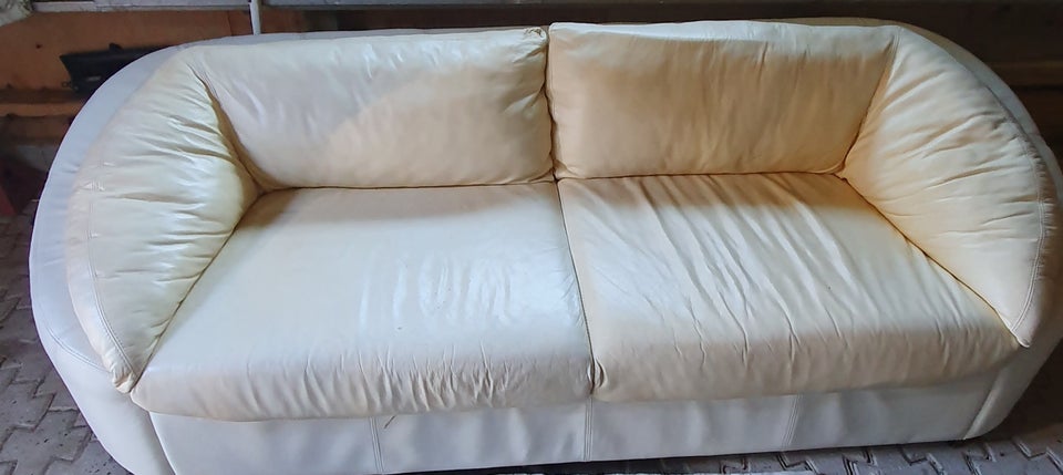 Sofa, læder, 3 pers.