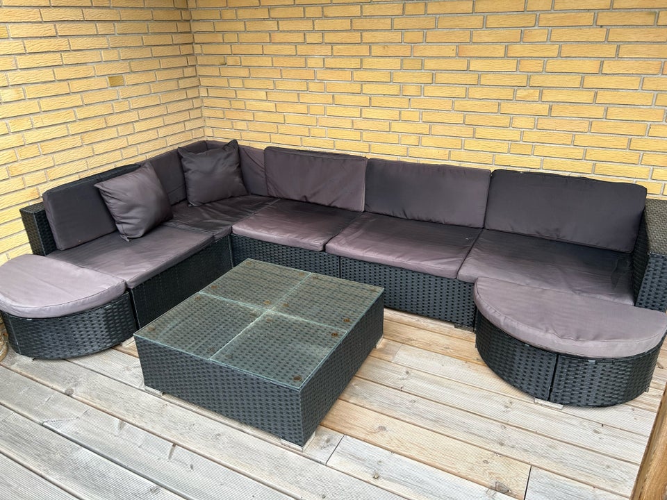 Loungesæt VidaXL Polyrattan