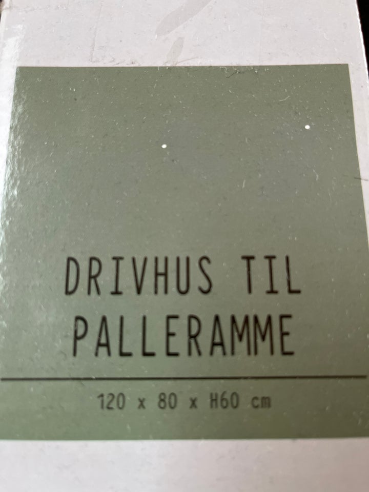 Drivhus til palleramme