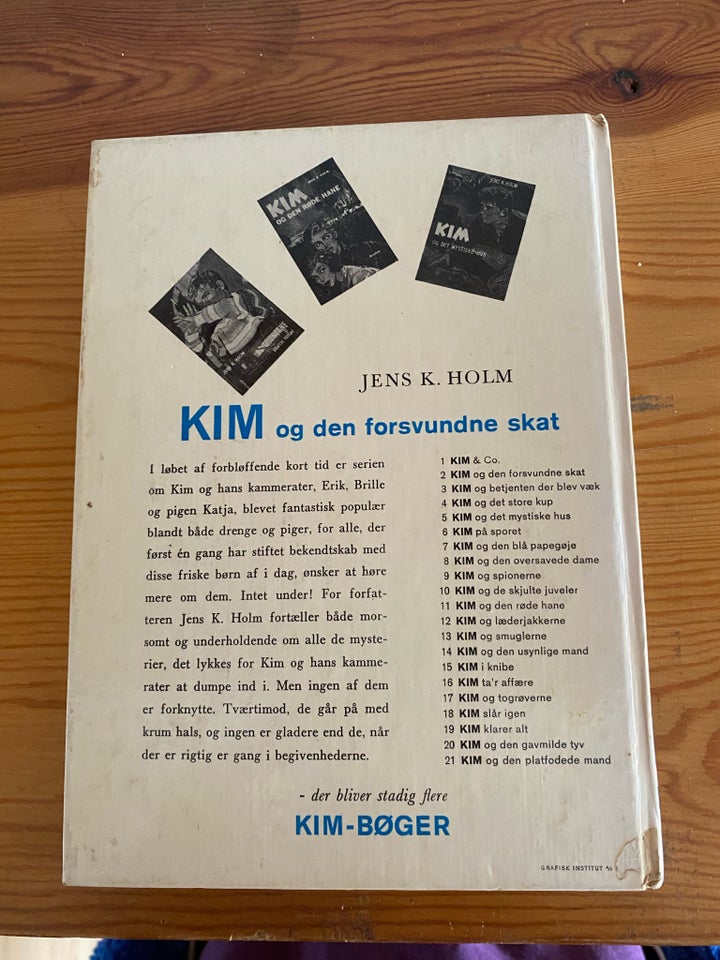 Kim bøger, Jens K. Holm, genre: