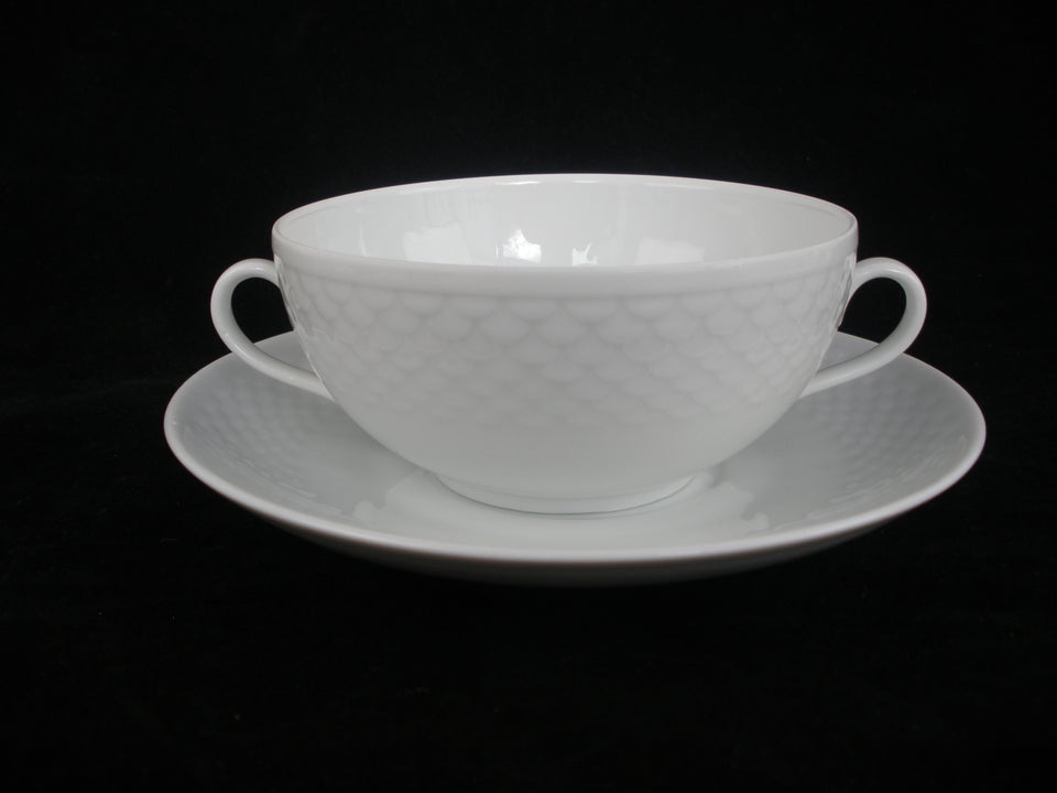 Porcelæn Hvid Elegance Bouillon