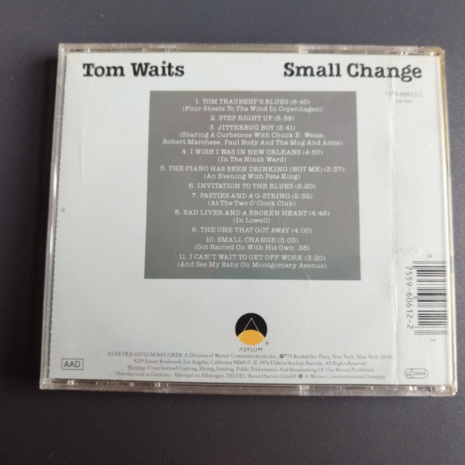 Tom Wairs: Small Change, rock