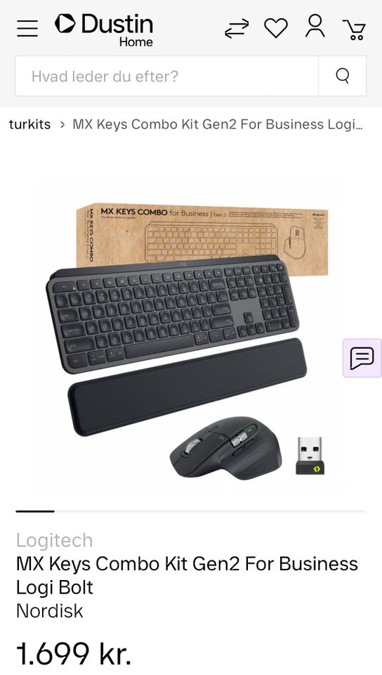 Tastatur, trådløs, Logitech