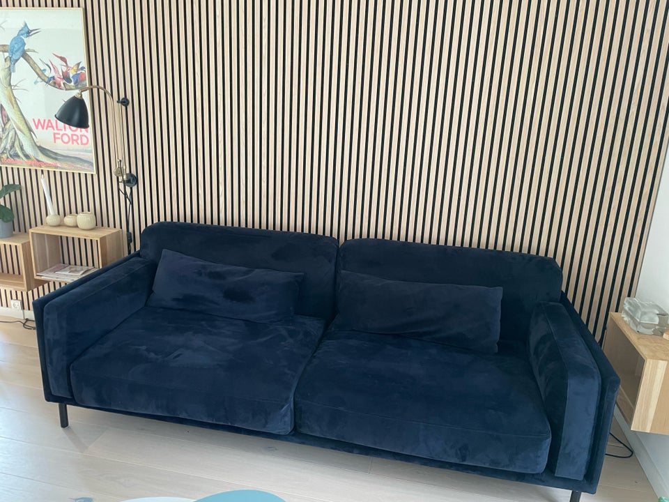 Sofa, velour, 3 pers.