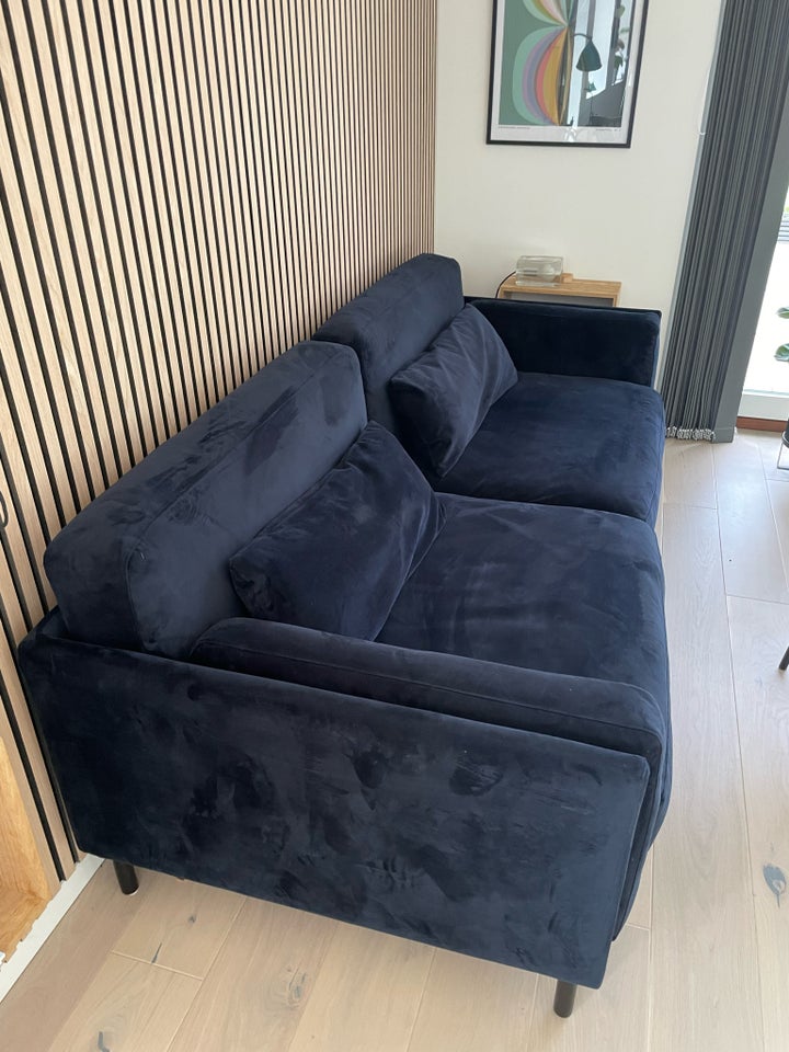 Sofa, velour, 3 pers.