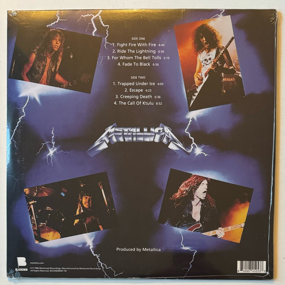 LP, Metallica, ( BLÅ vinyl ) Ride The