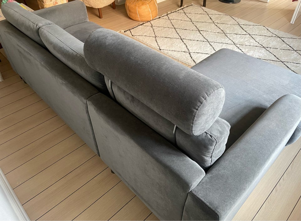 Sofa, velour, 3 pers.