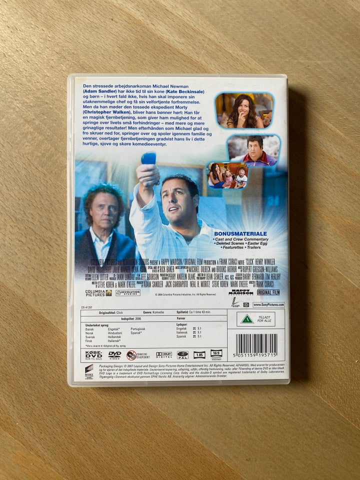 Click (2006), DVD, komedie