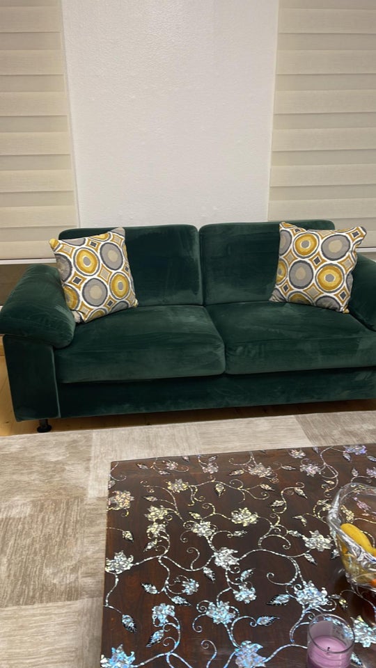 Sofa velour 2 pers