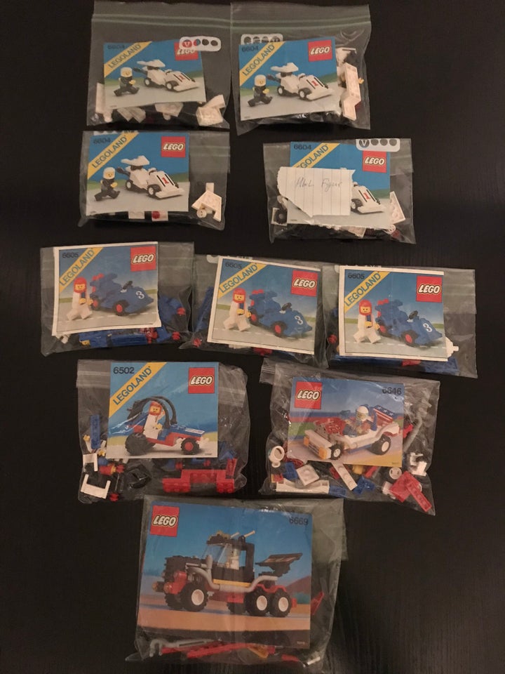 Lego andet 6604 + 6605 + 6502 + 6646 +