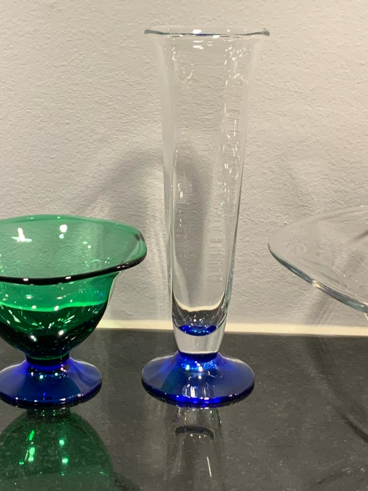 Glas Orrefors skåle og vase