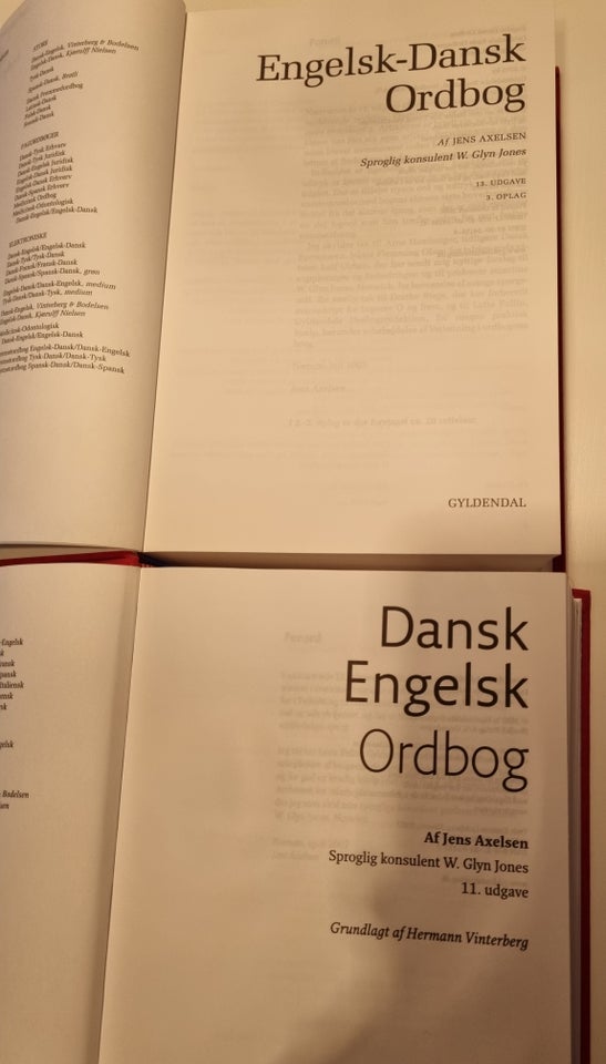 Engelsk/dansk - dansk/engelsk,