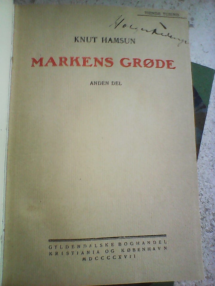 Markens grøde, Knut Hamsun, genre: