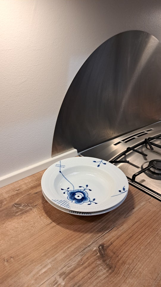 Porcelæn, Blå Mega Riflet dyb