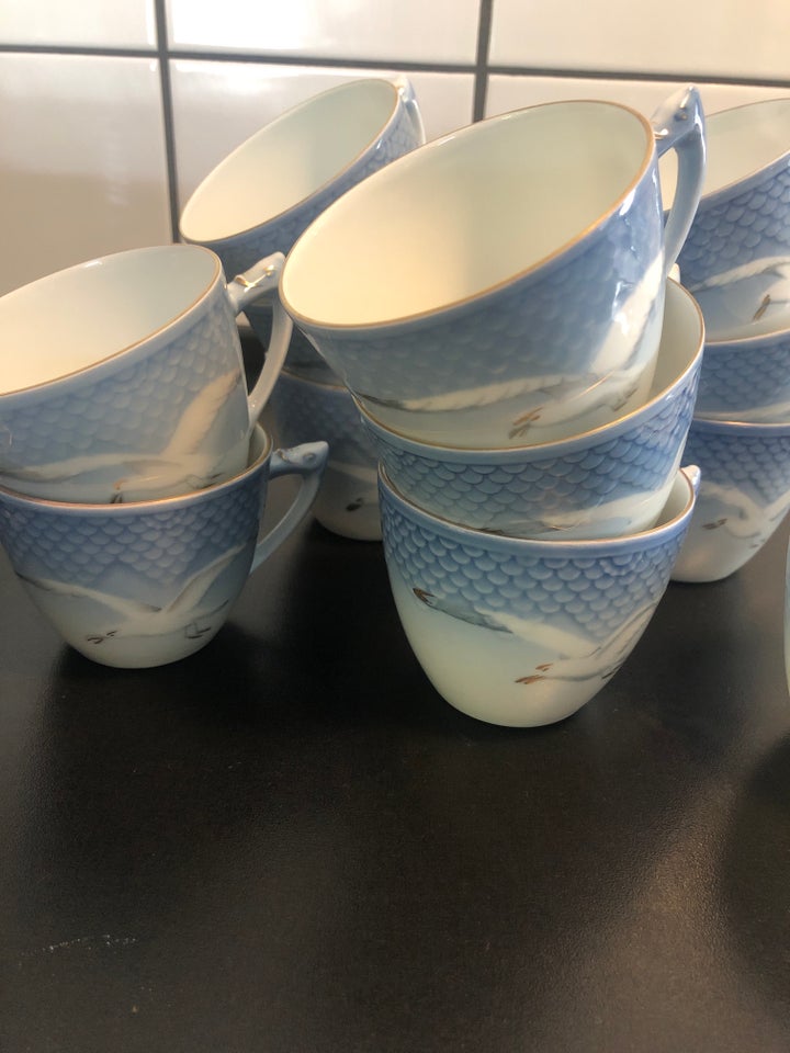 Porcelæn Kaffekopper  Mågestel