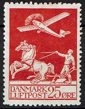 Danmark, ustemplet, bogtryk