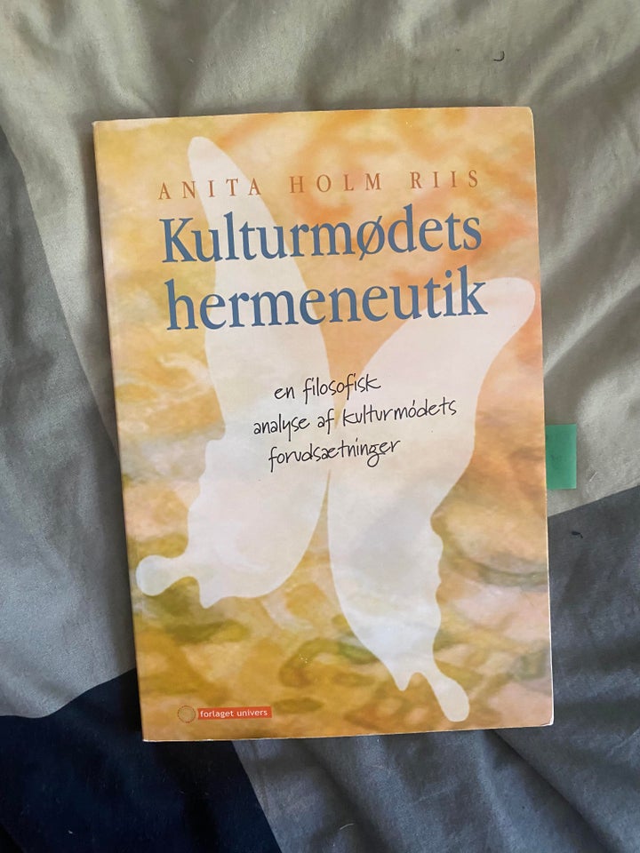 Kulturmødets hermeneutik: en