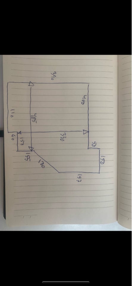 Gulvtæppe b: 390 l: 485