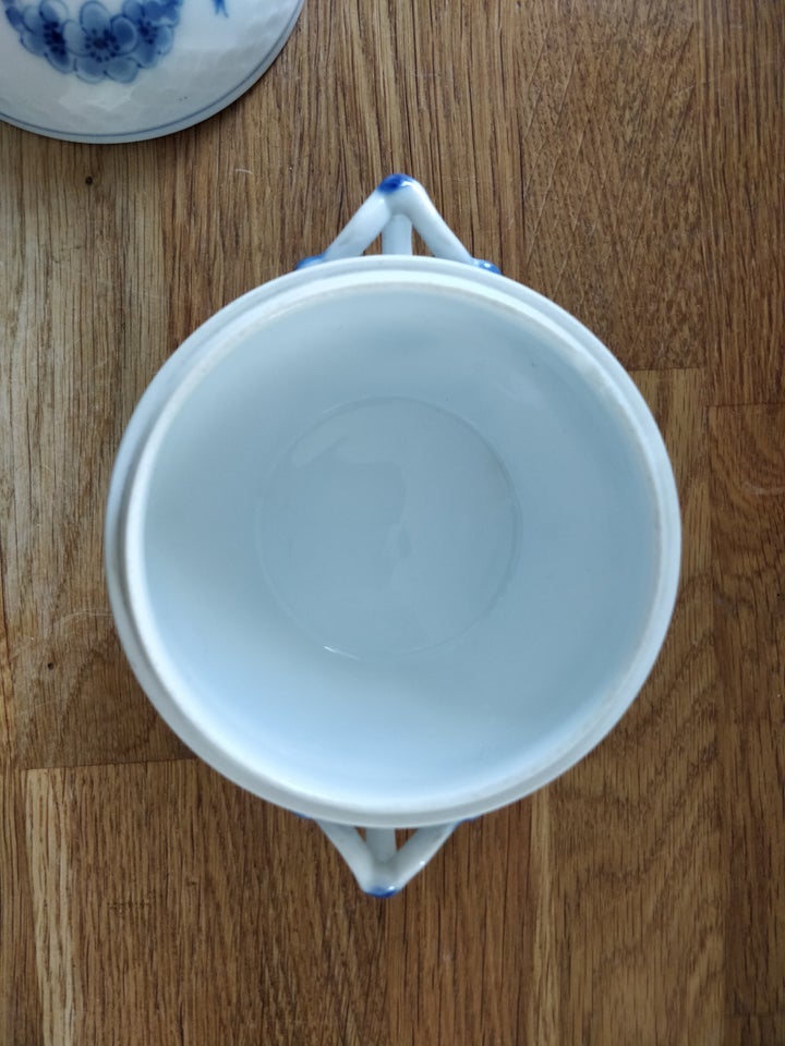 Porcelæn Sukkerskål med låg