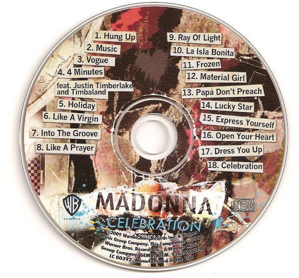 MADONNA: Celebration, pop