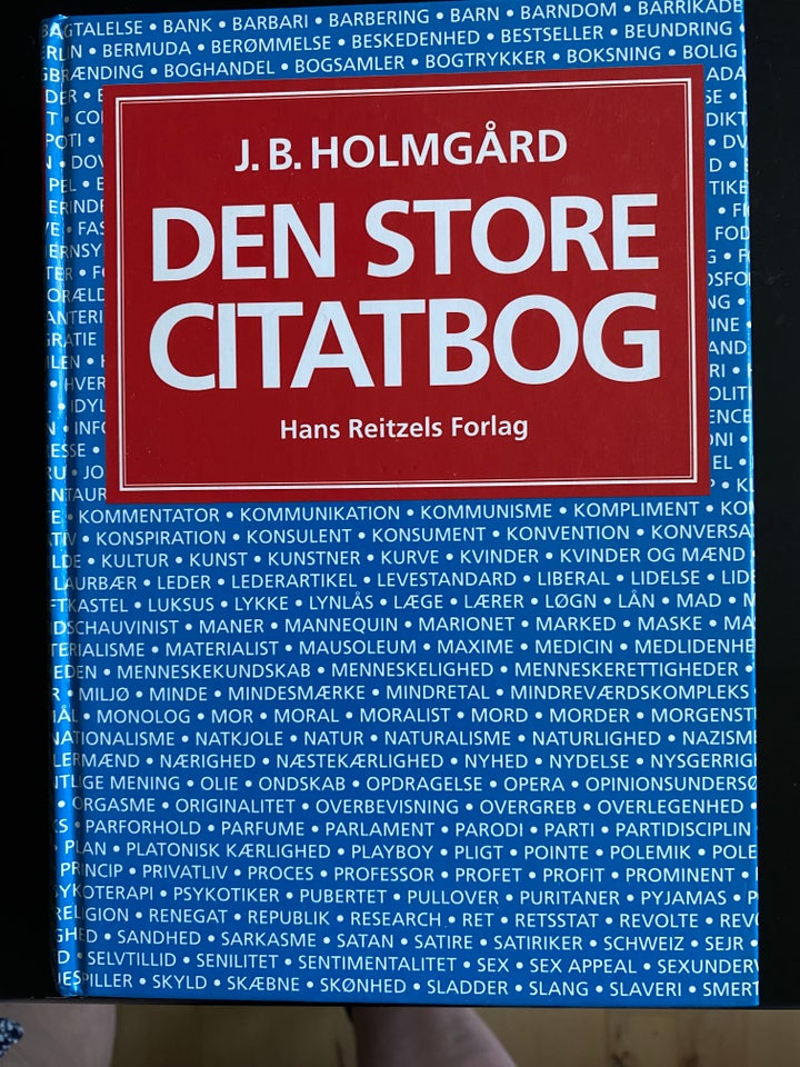 Den store citatbog J B Holmgård