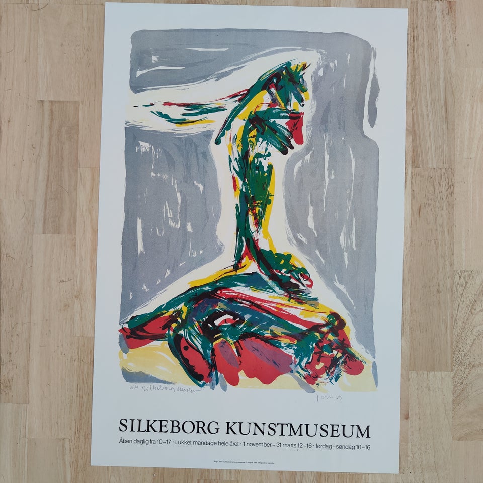 Plakat, Asger Jorn, b: 45 h: 70