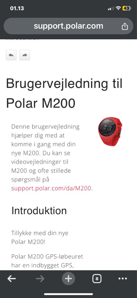 Løbeur Gps/ løbeur Polar