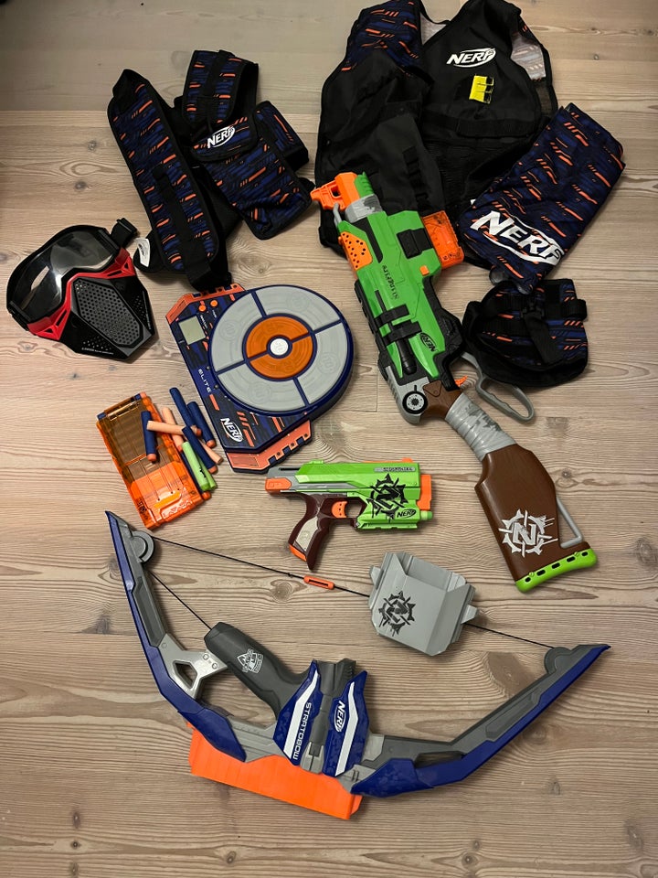 Våben, Nerf guns og tilbehør , Nerf