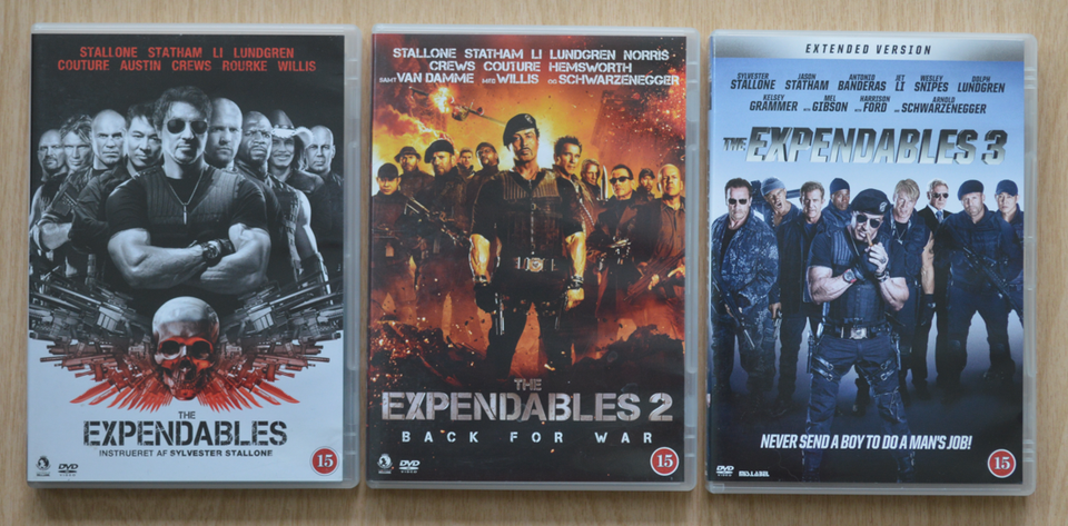 The Expendables 1-2-3, DVD, action