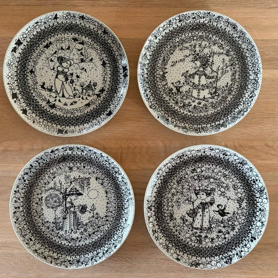 Platter, Bjørn Wiinblad - De fire