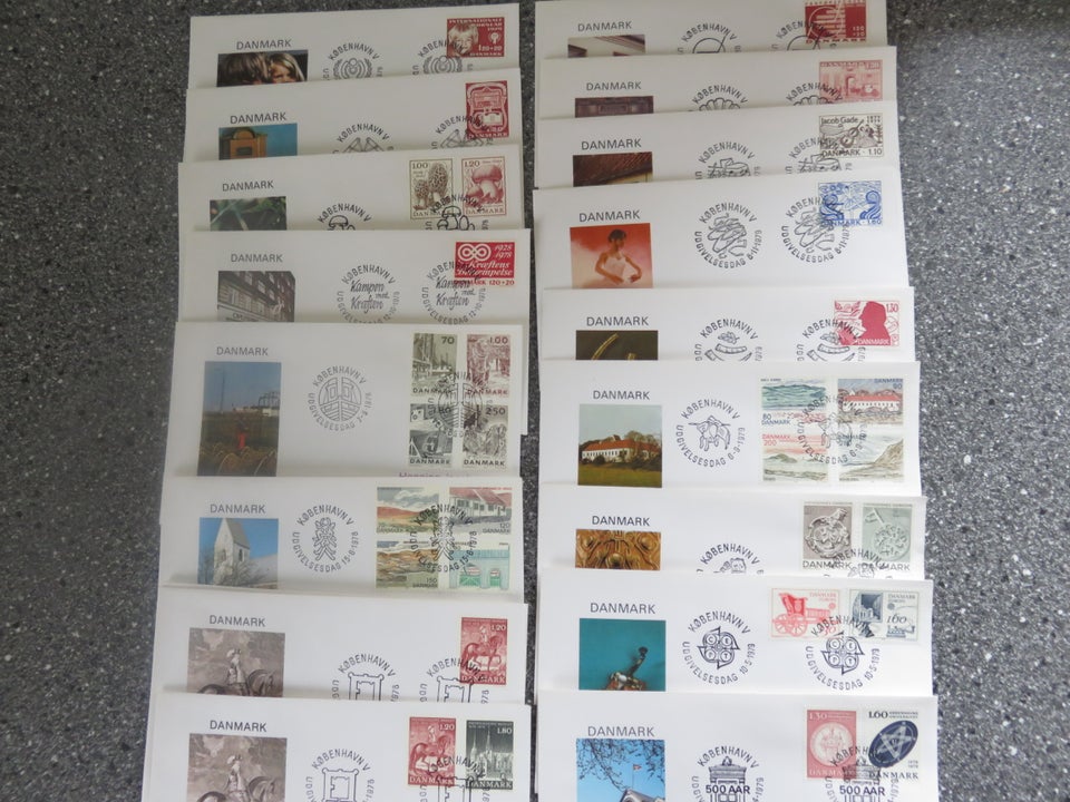 Danmark, stemplet, FDC