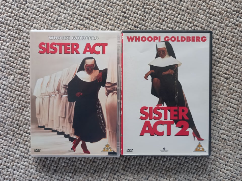 Sister Act 1 og 2 DVD komedie