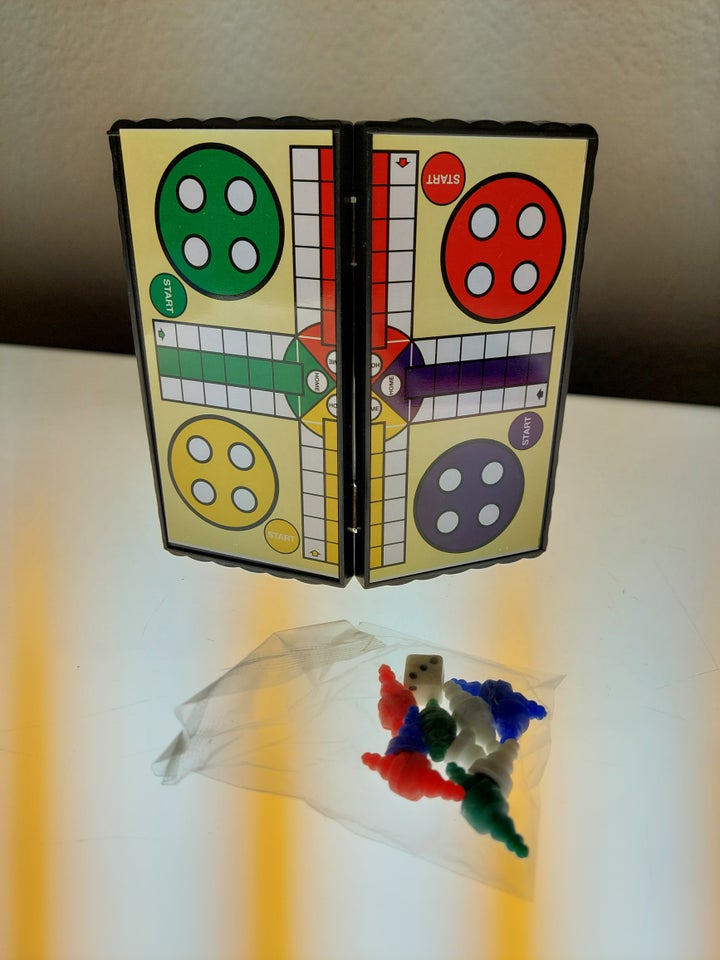 Magnetisk mini Ludo, brætspil