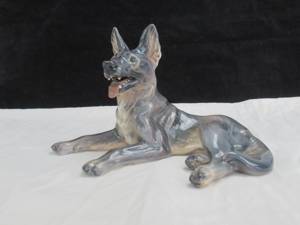 Stor Schæfer Hund Figur 1084 - 26 cm,