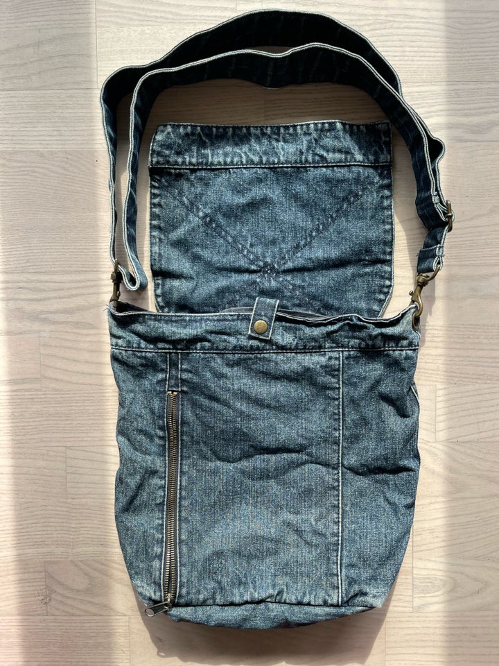 Skuldertaske, Accessorize, denim