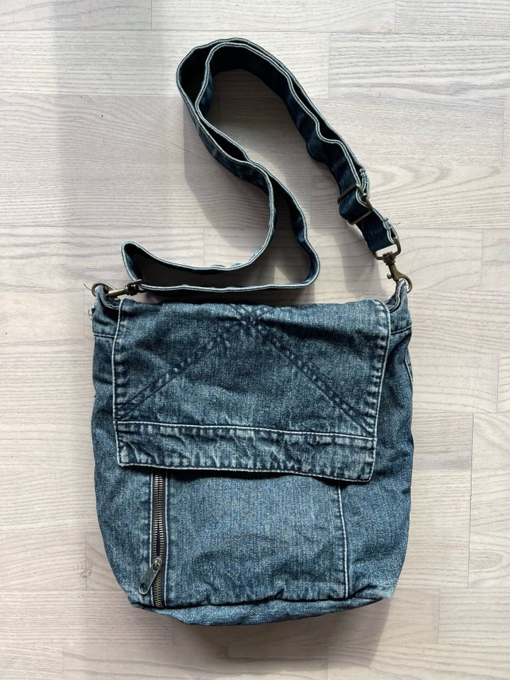 Skuldertaske, Accessorize, denim