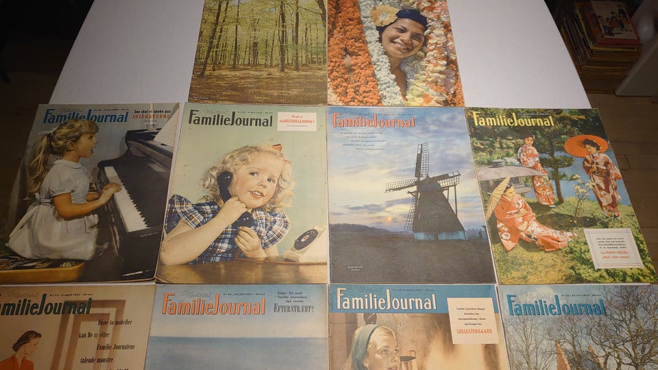 13 stk Familie Journalen fra