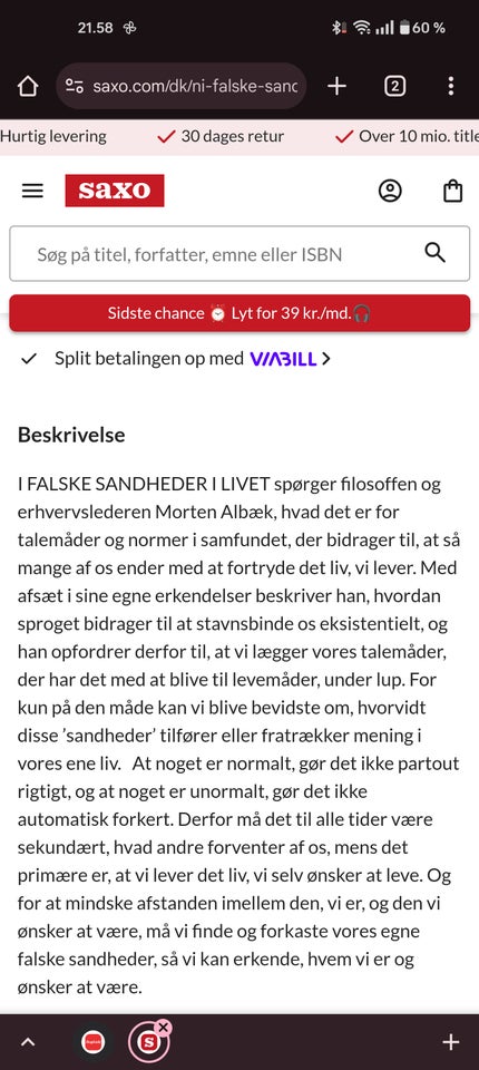 Falske sandheder i livet, Falske