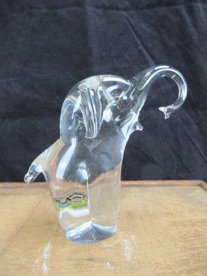 Stor Glas Elefant FM Kunstglas