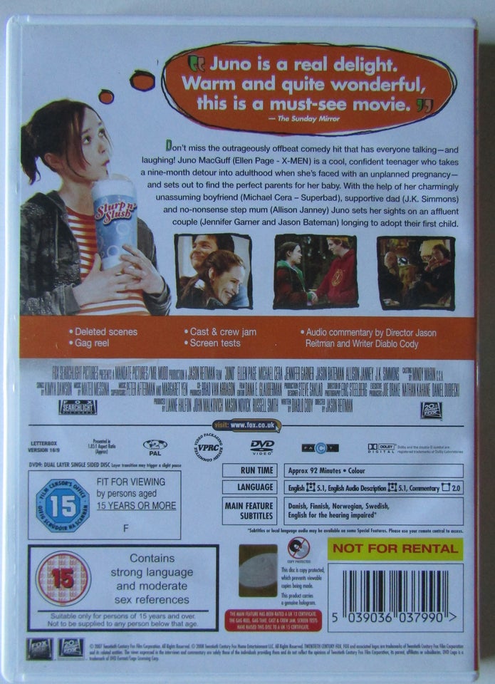 Juno, instruktør Jason Reitman,