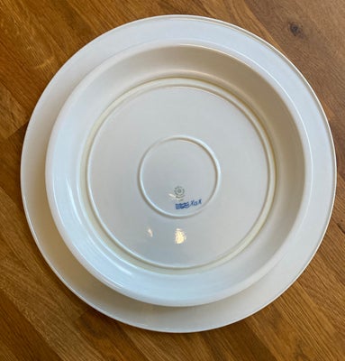 Porcelæn kagefad på fod XXL 36 cm