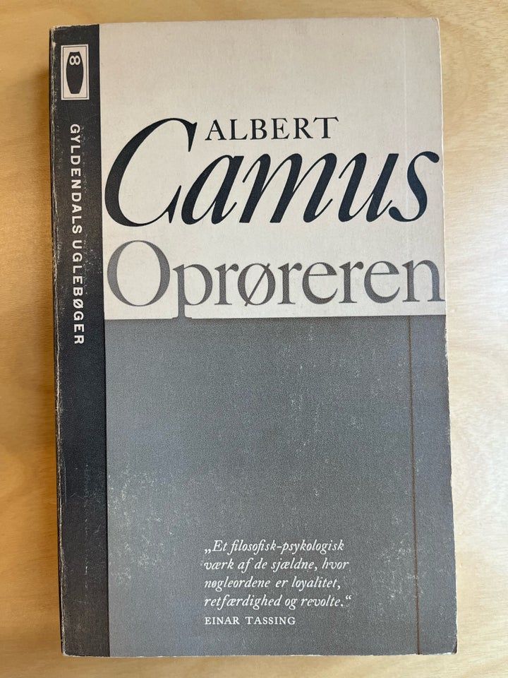 Oprøreren, Albert Camus, emne: