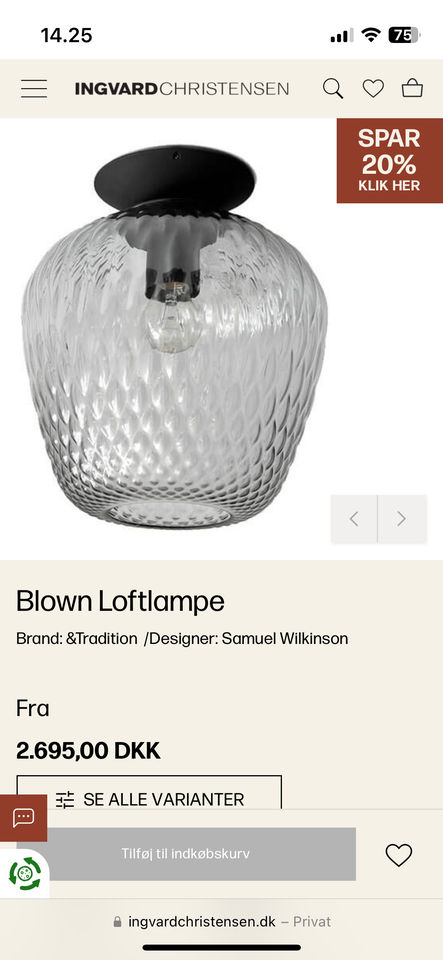 Anden loftslampe, tradition