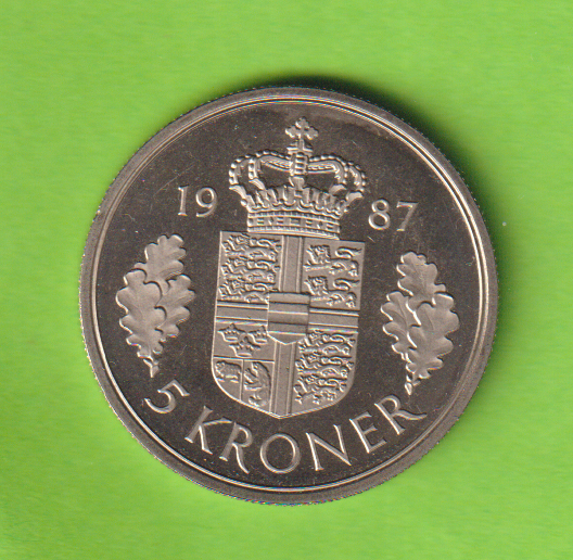 Danmark, mønter, 5 Krone